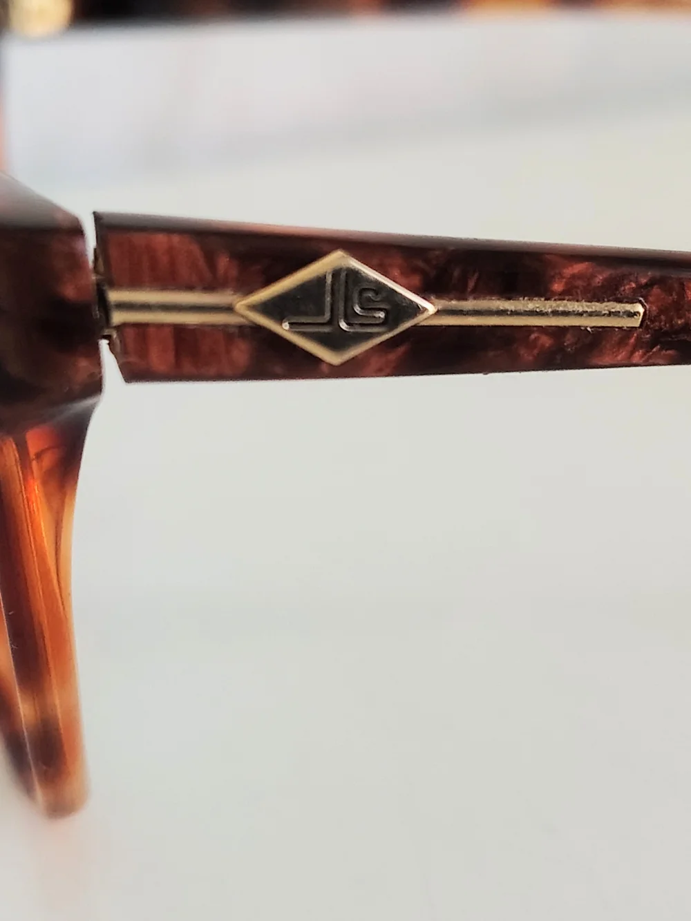 Vintage Jean Louis Scherrer Paris Tortoise Shell Eyeglass Frames Designer France